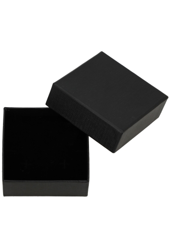 Sieradendoosjes Nora Zwart 9x9x3cm 4stuks