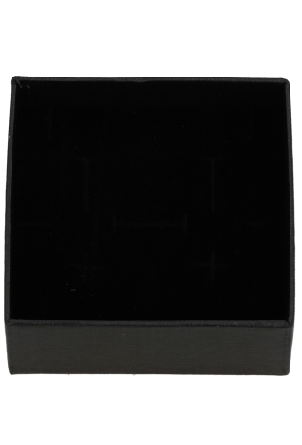Sieradendoosjes Nora Zwart 9x9x3cm 4stuks