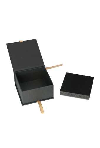 Sieradendoosjes Californie Zwart & Lint 9.2x9.2x5cm 20stuks