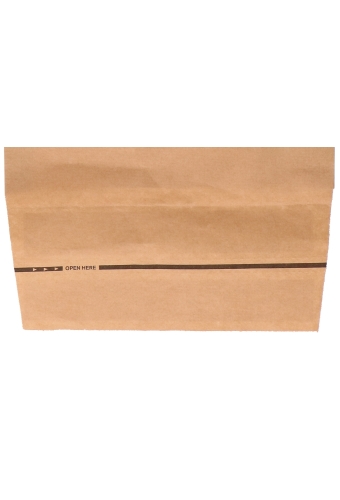 Papieren Verzendzak Zijvouw Zaza Kraft Plakstrip 23x34x8+10cm 500st