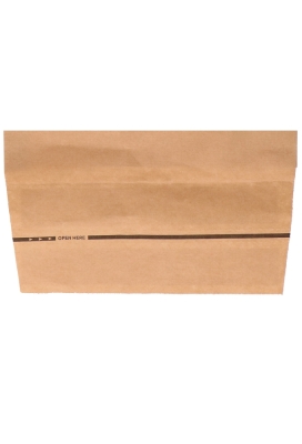 Papieren Verzendzak Zijvouw Zaza Kraft Plakstrip 23x34x8+10cm 500st