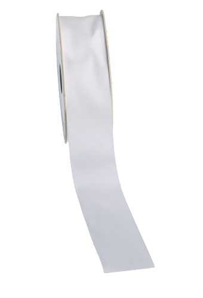 Satijn Dubbel Lint 40mm x 25 meter Wit