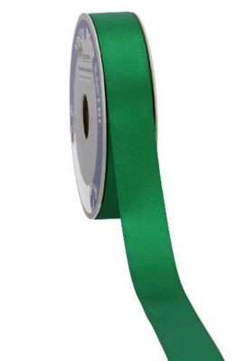 Satijn Dubbel Lint 25mm x 50 meter Middel Groen