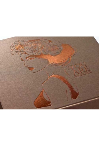 Luxueuze Magneetdozen Diamond & Satijn Brons 22x16x9.5cm 12stuks
