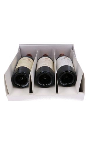 Luxe Magneetdozen Wijnfles Rioja Zwart Mat 3 fles 33.5X28X9.5cm 1stuks