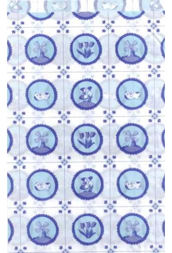 Kadozakjes Kraft Hollands Delfts Blauw Tegeltje 17.5x25cm 1000stuks