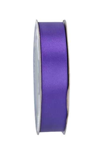 Satijn Dubbel Lint 25mm x 50 meter Donker Paars