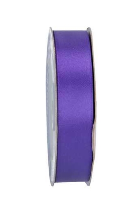 Satijn Dubbel Lint 25mm x 50 meter Donker Paars