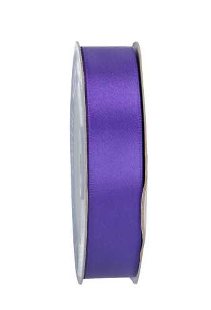 Satijn Dubbel Lint 25mm x 50 meter Donker Paars