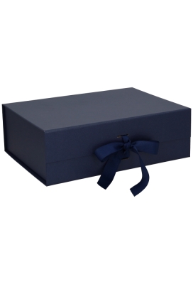 Luxueuze Magneetdozen Diamond & Satijn Navy 31.5x23.5x10.5cm 12st