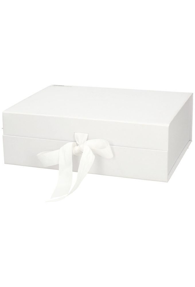 Luxueuze Magneetdozen Diamond & Satijn Wit Mat 31.5x23.5x10.5cm 12st