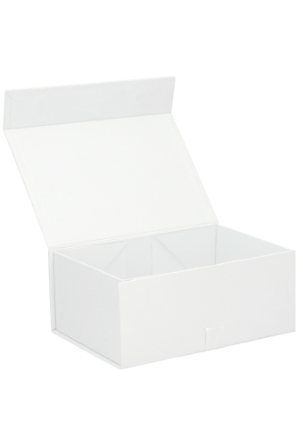 Luxueuze Magneetdozen Diamond & Satijn Wit Mat 22x16x9.5cm 12stuks