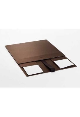 Luxueuze Magneetdozen Diamond & Satijn Brons 31.5x23.5x10.5cm 12st