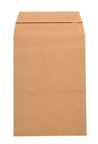 Papieren Verzendzak Zijvouw Zaza Kraft Plakstrip 30x42x8+10cm 400st