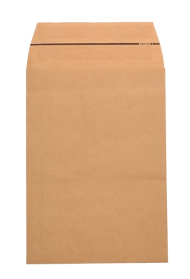 Papieren Verzendzak Zijvouw Zaza Kraft Plakstrip 30x42x8+10cm 400st