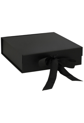Luxueuze Magneetdozen Diamond & Satijn Zwart Mat 20.5x21.5x6cm 12stuks