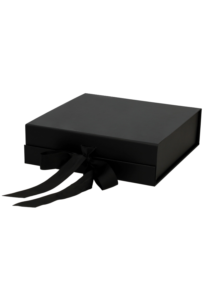 Luxueuze Magneetdozen Diamond & Satijn Zwart Mat 20.5x21.5x6cm 12stuks
