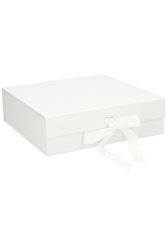 Luxueuze Magneetdozen Diamond & Satijn Wit Mat 28.5x29x8.7cm 12stuks