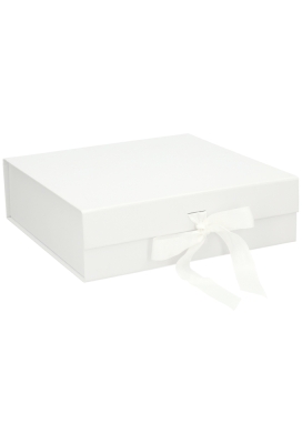 Luxueuze Magneetdozen Diamond & Satijn Wit Mat 28.5x29x8.7cm 12stuks