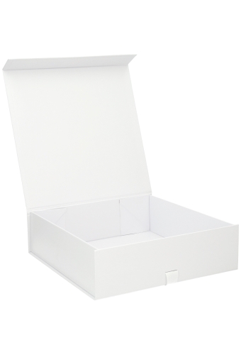 Luxueuze Magneetdozen Diamond & Satijn Wit Mat 28.5x29x8.7cm 12stuks