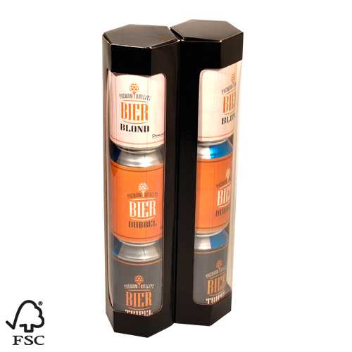 Bierverpakking Zwar Glans Voor 6x 33cl. Blikjes of 4x50cl FSC® 50stuks