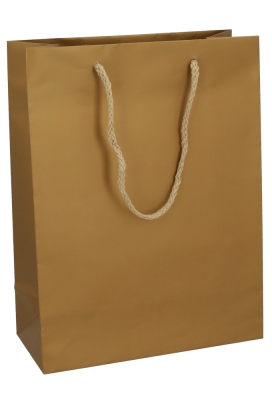 Kadotasjes Latina Mat Goud Met Koord 22x10x29cm 12stuks