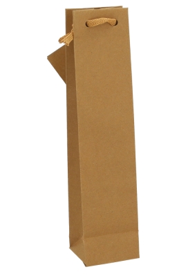 Kadotasjes Vintura Kraft Venster Bruin 7.2x6.8x31cm 20stuks