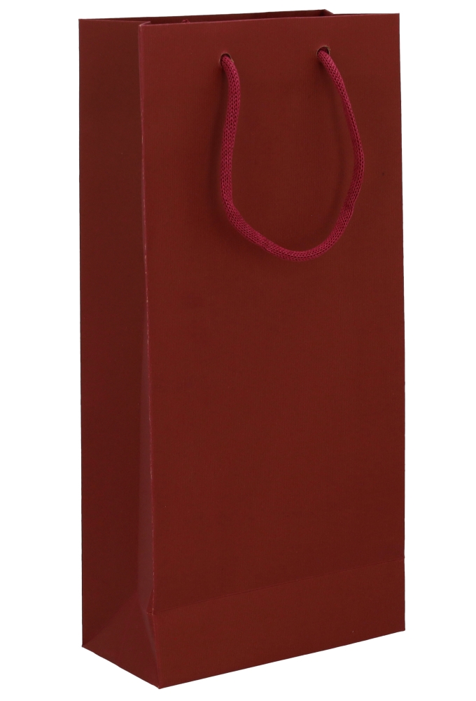 Wijnflestas Vintura Bordeaux Mat 2 fles Met Venster & Koord 18x9x38cm 10stuks