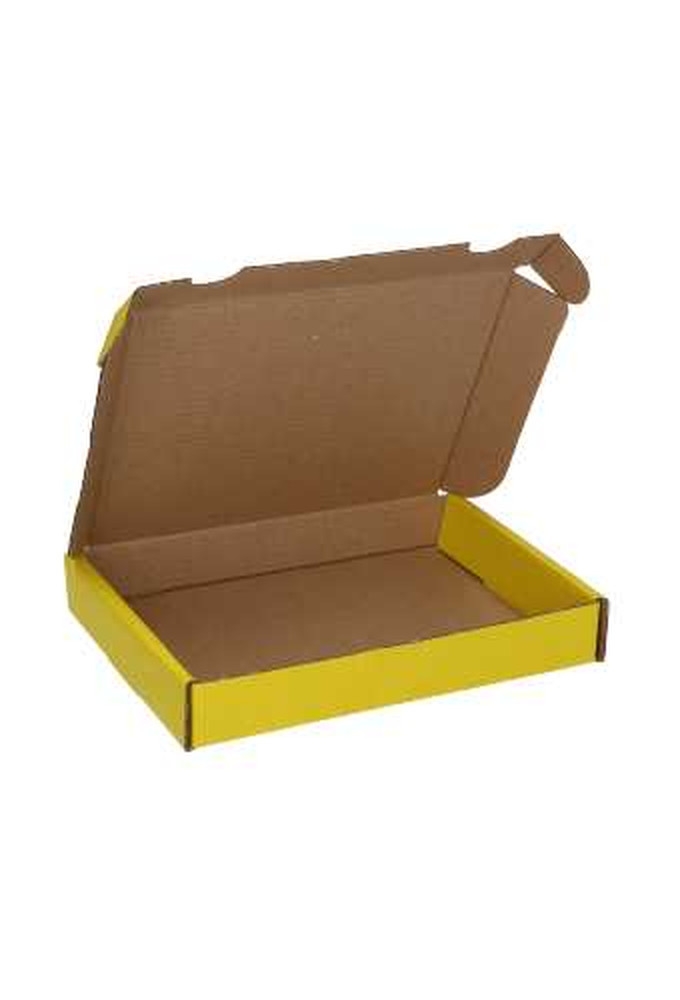 Brievenbusdoos Met Klep Pinto Kraft Geel A6 16x12x2.5cm 25stuks