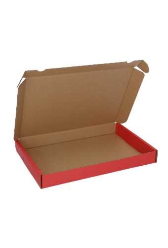 Brievenbusdoos Met Klep Pinto Kraft Rood A5 23x16x2.6cm 25stuks