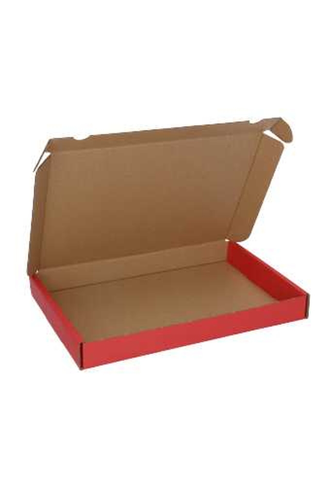 Brievenbusdoos Met Klep Pinto Kraft Rood A5 23x16x2.6cm 25stuks
