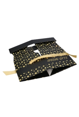 Geschenkdoos Regalo Special Gifts Dots & Goud Lint 20x20x20cm 9st