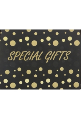Geschenkdoos Regalo Special Gifts Dots & Goud Lint 20x20x20cm 9st