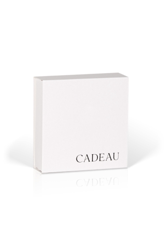Kadobon + Kadodoosje Bene White & cadeau 12x12x3cm 10stuks