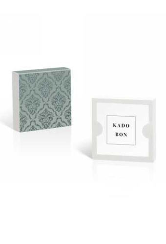 Kadobon + Kadodoosje Bene Rocco Old Green12x12x3cm 10stuks