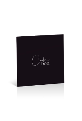 Kadobon + Cadeau Envelop Carrera Black & white 12x12x1.5cm 10stuks