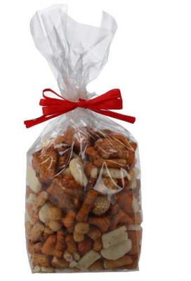 Cadeaustrikje Raffia Rood Met Gouden Clipje 8x5cm 100stuks OP IS OP