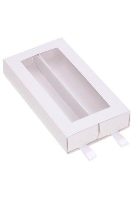 Bonbondoosjes 2 Ladeboxje Wit Glans Laag 16x8.6x2.8cm 4st