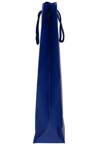 Wijntasjes Latina 1 Fles Donker Blauw Met Koord 12x9x39cm 12stuks