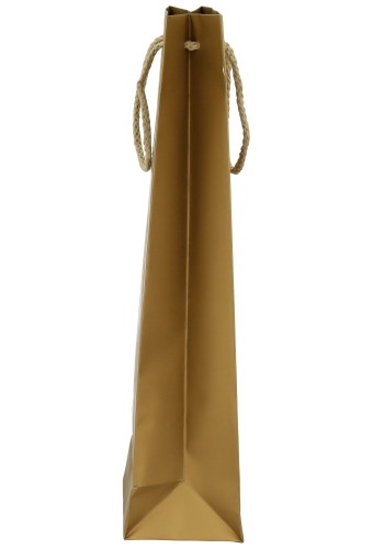 Wijntasjes Latina 1 Fles Goud Met Koord 12x9x39xcm 12stuks