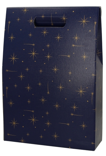 Luxe Wijndozen Vigo Blauw voor 3 fles 27x9x38.5cm 30stuks