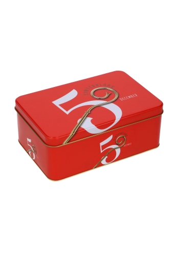 Blikken Sint Staf 5 December Rood 19.2x12.7x7.5cm 11stuks