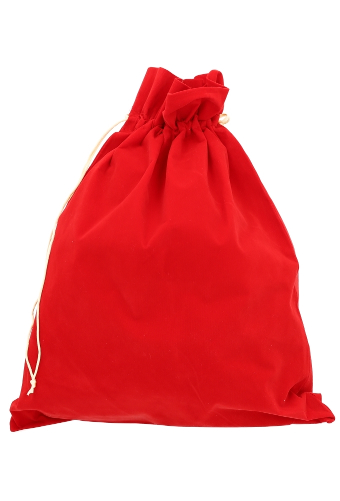 Luxe Fluweel Sintzakjes Rood Sint Mijter & Staf Goud 38x50cm 10stuks