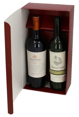 Luxe Wijndozen Ferro Bordeaux voor 2 fles 34x18.5x9cm 30stuks