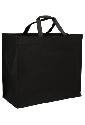 Kersttas Merry Christmas Nonwoven Bigshop Zwart 40x20x35cm 10stuks