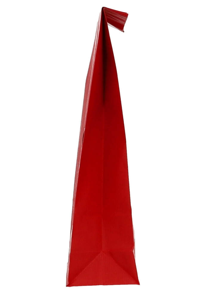 Blokbodemzakjes Lunaro Rood Kraft & Venster 13.5x7.5x31.5cm 850ml 100stuks