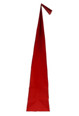 Blokbodemzakjes Lunaro Rood Kraft & Venster 10x5.5x25.5cm 400ml 100stuks