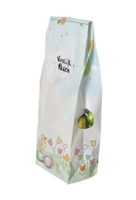 Blokbodemzakjes Venster Eitjes & Gele Kuiken 10x6x30cm 50st