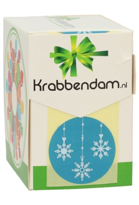 Etiketten Kerst Hangers IJs Blauw Wit 3.9m 250stuks