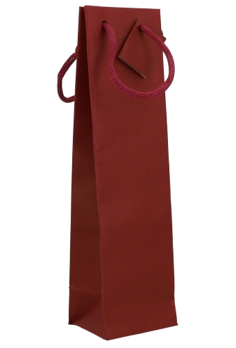 Wijntasjes Vintura Bordeaux Rood Met Koord 1 Fles 10x9x38cm 20stuks
